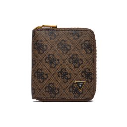 Guess Портфейл SMMALO LEA02 Кафяв