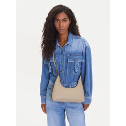 Calvin Klein Дамска чанта Foil Logo Conv Shou?Lder Bag LV04F3272G Бежов
