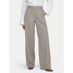 ONLY Текстилни панталони Linda 15336761 Бежов Straight Fit