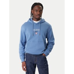 Guess Jeans Суитшърт 180299 Светлосиньо Classic Fit