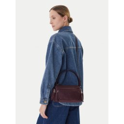 Calvin Klein Дамска чанта Pocket Nylon Bag W/ Strap LV04F3132G Бордо