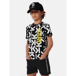 Karl Lagerfeld Kids Спортни шорти Z30025 D Черен Regular Fit