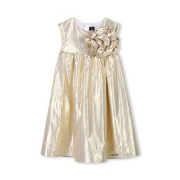 Karl Lagerfeld Kids Елегантна рокля Z30474 D Златист Regular Fit
