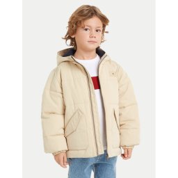 Tommy Hilfiger Зимно яке Monotype KB0KB09092 Бежов Regular Fit
