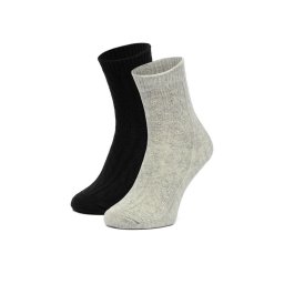 Nine West Дълги чорапи CEO_LA_NW_17637_W_AW25 (2-PACK) Черен