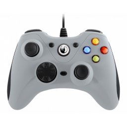 Nacon GC-100XF - кабелен геймпад за PC, меко покритие, асиметрични стикове - сив