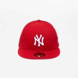 Шапка New Era 59Fifty MLB Basic New York Yankees Cap Scarlet/ White 7 1/8