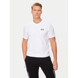 EA7 Emporio Armani Тишърт 8NPT27 PJVQZ 1100 Бял Regular Fit