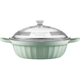 BUYDEEM Cast Aluminum Nonstick Multi function pot SP181, Cozy Greenish