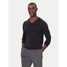 Tommy Hilfiger Пуловер MW0MW42249 Черен Regular Fit