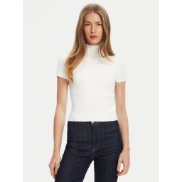 Guess Пуловер W5YR04 Z0040 Бял Regular Fit