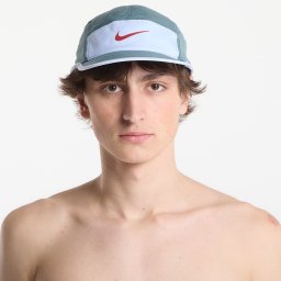 Шапка Nike Fly Dri-FIT Unstructured Swoosh Cap Mineral Slate/ Hydrogen Blue/ Team Crimson M/L