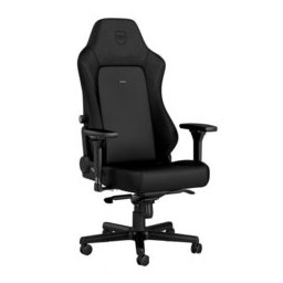Геймърски стол noblechairs HERO Black Edition, хибридна еко кожа, алуминиева база, 4D подлакътници, до 150 кг, черен