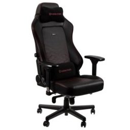 Геймърски стол noblechairs HERO, естествена кожа, черен/червен