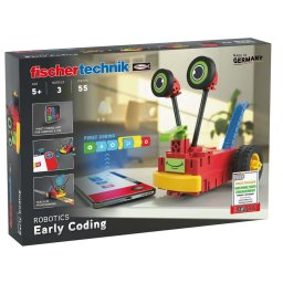 Конструктор Fischertechnik Early Coding, робот, два двигателя и сензори, Bluetooth, над 5г.