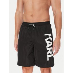 KARL LAGERFELD Плувни шорти A1M46009 Черен Regular Fit