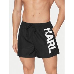 KARL LAGERFELD Плувни шорти A1M46013 Черен Regular Fit
