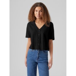 Vero Moda Блуза Jesmilo 10279696 Черен Regular Fit
