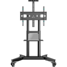 ONKRON Mobile TV stand for 32"-75" up to 50 kg, black