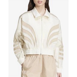 ADIDAS Atlanta Cut Line Loose Nylon Track Top White