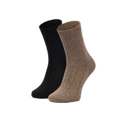 Nine West Дълги чорапи CEO_LA_NW_17637_W_AW25 (2-PACK) Черен