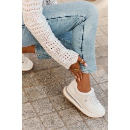 BIG STAR SHOES Дамски Кожени Маратонки На Платформа Big Star