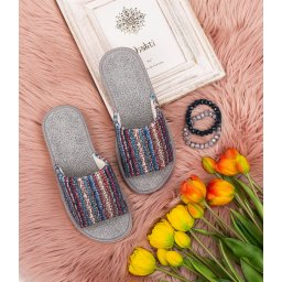 Дамски чехли Natural Style NS-074 сиви