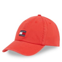 Шапка с козирка Tommy Jeans Tjm Heritage Cap AM0AM12020 Червен