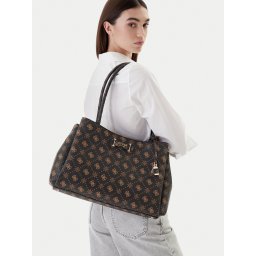 Дамска чанта Guess Carrie Logo HWGP98 98220 Кафяв