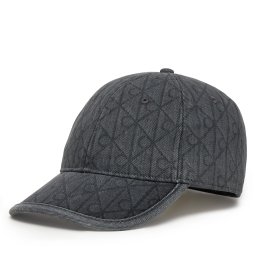Шапка с козирка Calvin Klein Denim Emblem Burnout LV04D5048G Сив