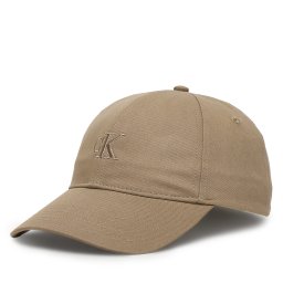 Шапка с козирка Calvin Klein Monogram Embroidery Baseball Cap LV04K5024G Бежов