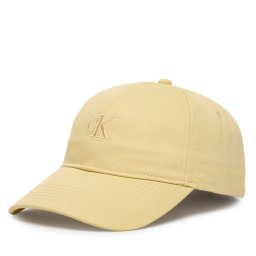 Шапка с козирка Calvin Klein Monogram Embroidery Baseball Cap LV04K5024G Жълт