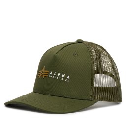 Шапка с козирка Alpha Industries Label 106901 Зелен