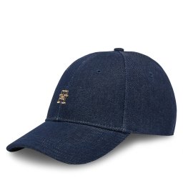 Шапка с козирка Tommy Hilfiger Elevated Chic Denim AW0AW17137 Тъмносин