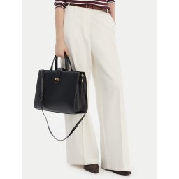 Дамска чанта Tommy Hilfiger Th Heritage Satchel AW0AW18287 Черен