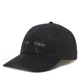Шапка с козирка Calvin Klein Large Monologo LV04D5039G Черен