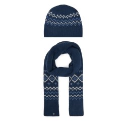 Комплект шал и шапка Guess W5PZ18 Z3LQ0 Тъмносин