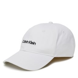 Шапка с козирка Calvin Klein Logo Embroidery LV04D5003G Бял