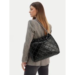 Дамска чанта Tory Burch Fleming Soft Distressed Hobo Bag 165170 Черен