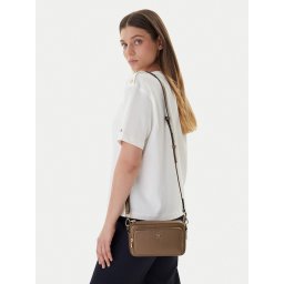 Дамска чанта Tommy Hilfiger Th Icon Camera Bag AW0AW18120 Кафяв