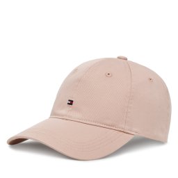 Шапка с козирка Tommy Hilfiger Essential Flag Soft Cap AW0AW17632 Розов