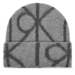 Шапка Calvin Klein Emblem Aop Brushed LV04D8071G Сив