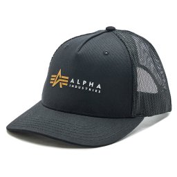 Шапка с козирка Alpha Industries Label 106901 Черен