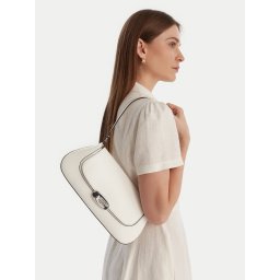 Дамска чанта Calvin Klein Hardware Flap Shoulder Bag LV04F3146G Бял
