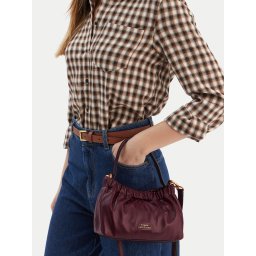 Дамска чанта Tommy Hilfiger Soft Leather Mini Crossover AW0AW18306 Бордо
