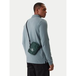 Мъжка чантичка Calvin Klein Bold Logo Nylon Slim Reporter LV04D3231G Зелен