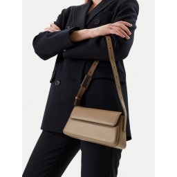 Дамска чанта Calvin Klein Jeans Belted Small Shoulder Bag LV04K3110G Бежов