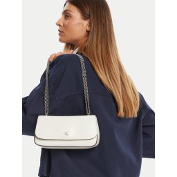 Дамска чанта Calvin Klein Ck Convertible Chain Small Bag LV04F3172G Бял