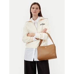 Дамска чанта Tommy Hilfiger Th Legacy Med Satchel AW0AW17173 Кафяв