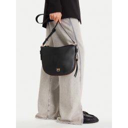 Дамска чанта PINKO Hobo Zip Around Mini Ai 25-26 PLTT 105332 A0QO Черен